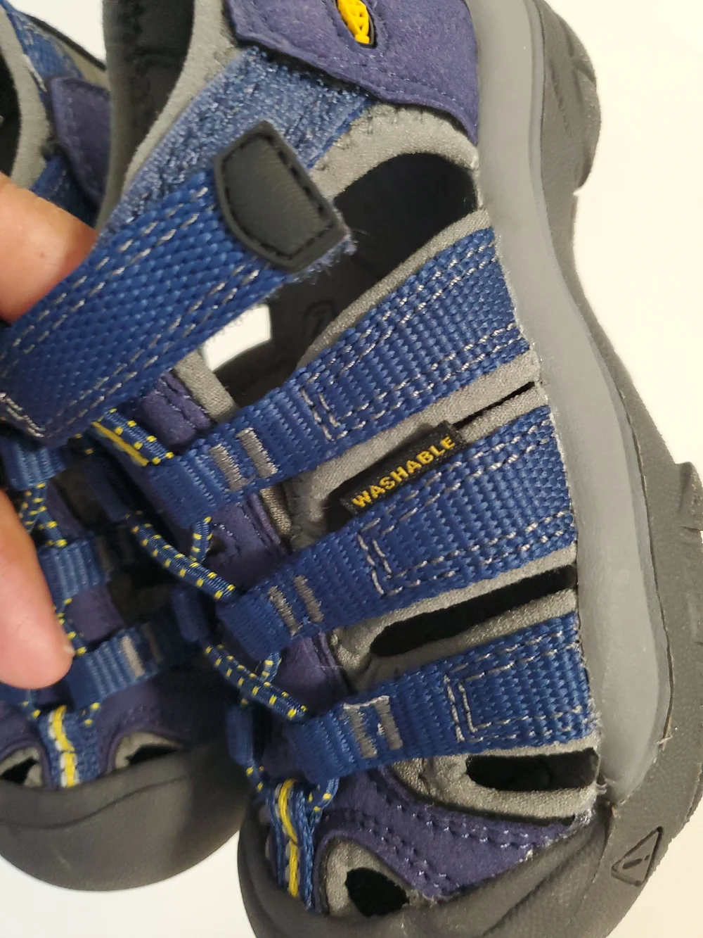 Keen Kids Navy Blue & Yellow Closed-Toe Hiking Sandals